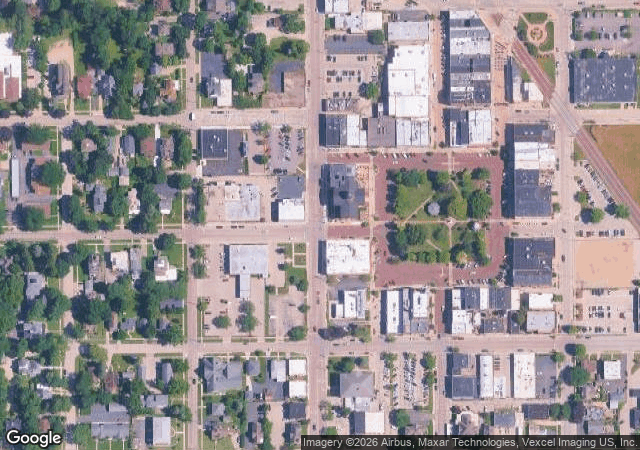 Aerial view of All Seasons Orchard in Woodstock, IL