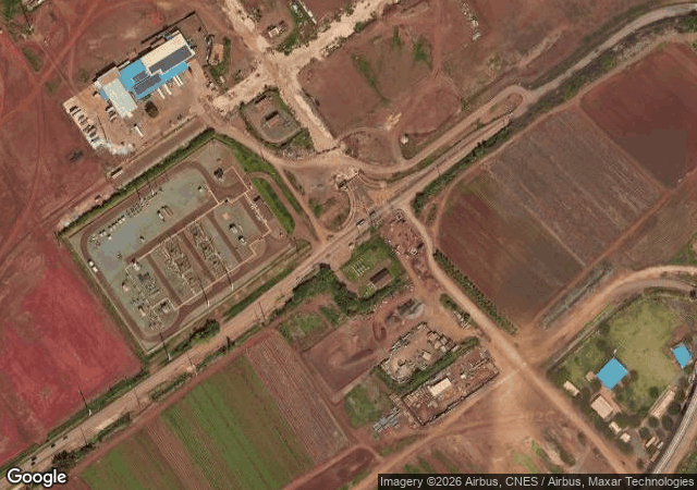 Aerial view of Aloun Farms Pumpkin Patch in Kapolei, HI