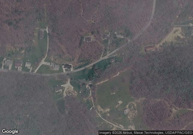 Aerial view of Aquatic Adventures Pumpkin Patch in Olive Hill, KY