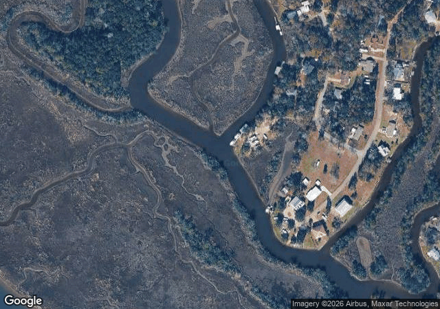 Aerial view of A&W Christmas Tree Farm in Pascagoula, MS