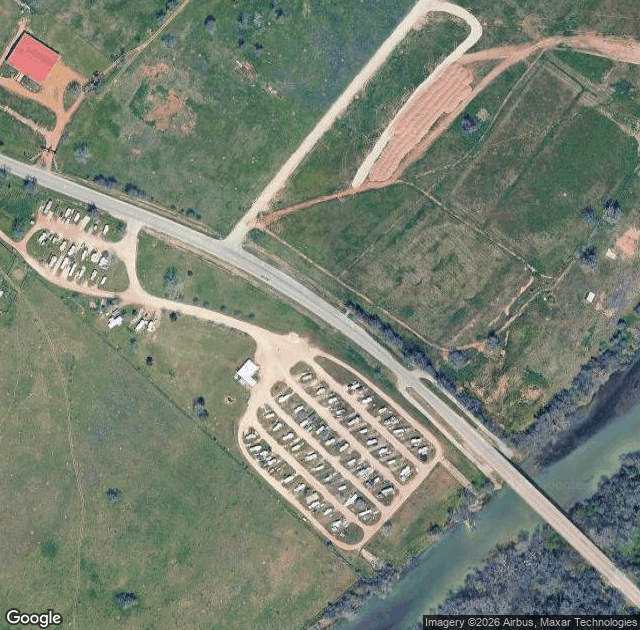 Aerial view of Barton Hill Farms in Bastrop, TX