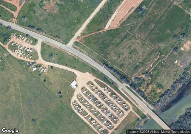 Aerial view of Barton Hill Farms in Bastrop, TX