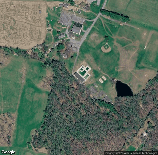 Aerial view of Beachmont Corn Maze in Kingsville, MD