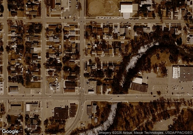 Aerial view of Berry Acres Pumpkin Patch in Minot, ND
