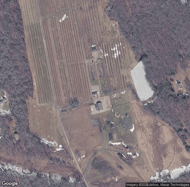 Aerial view of Bishop's Orchards in Guilford, CT