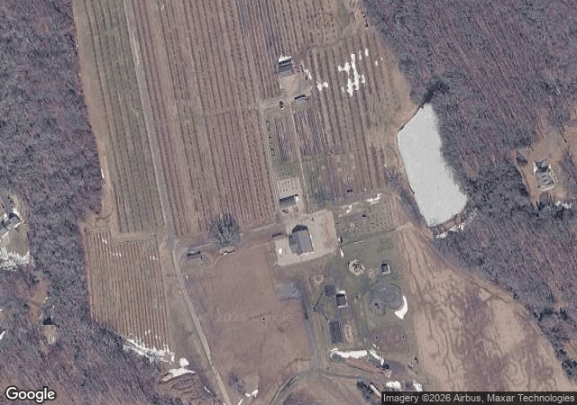 Aerial view of Bishop's Orchards in Guilford, CT