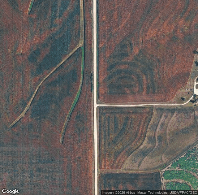 Aerial view of Bloom Farm & Pumpkin Patch in Avoca, NE