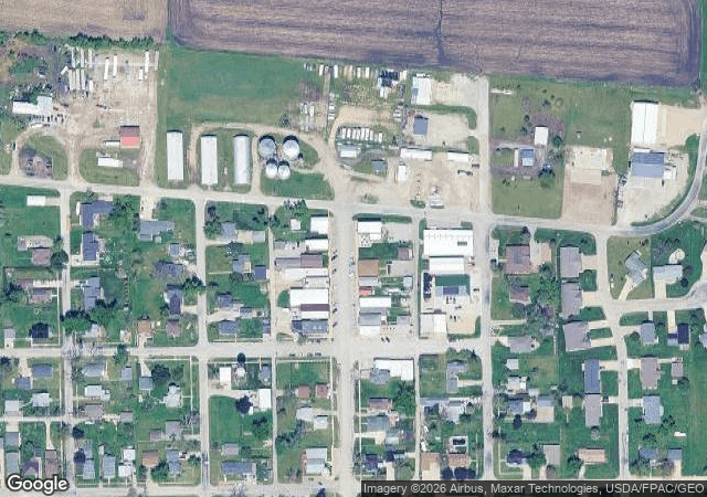 Aerial view of Bloomsbury Farm in Atkins, IA