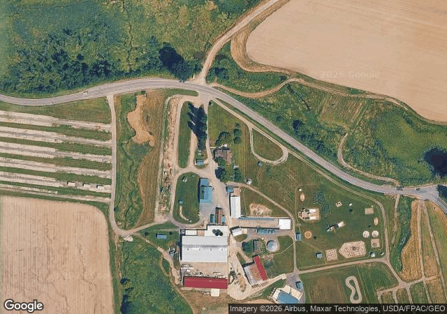 Aerial view of Bob's Corn Maze and Pumpkin Farm in Snohomish, WA