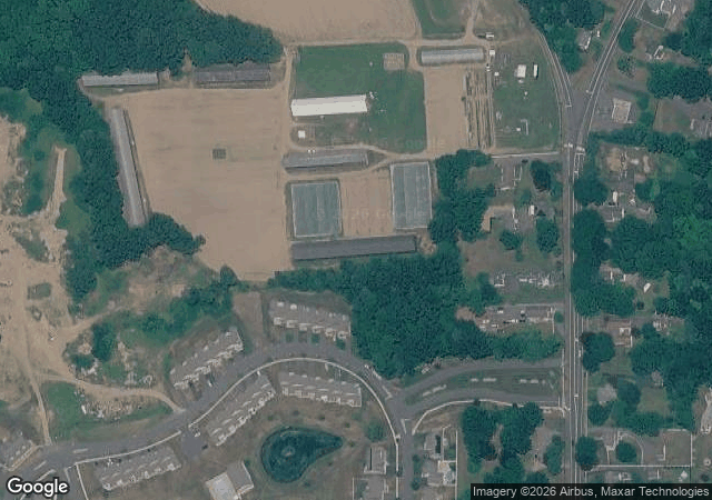 Aerial view of Brown's Harvest in Windsor, CT