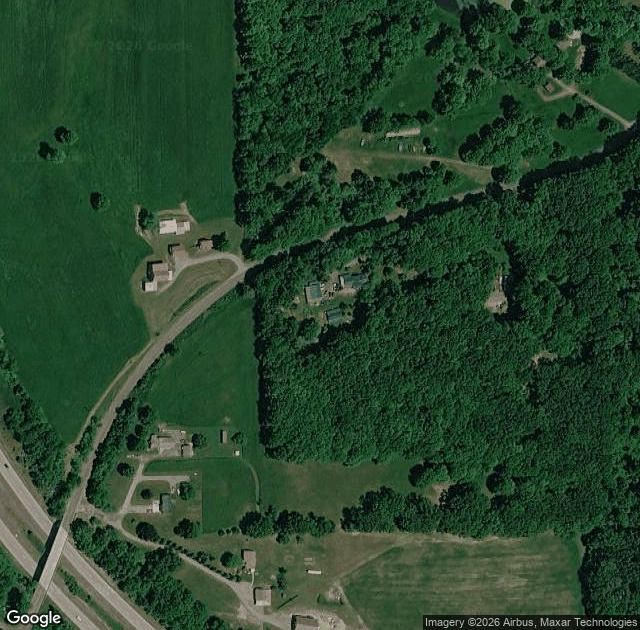 Aerial view of Cheeseman Farm Pumpkin Festival in Portersville, PA