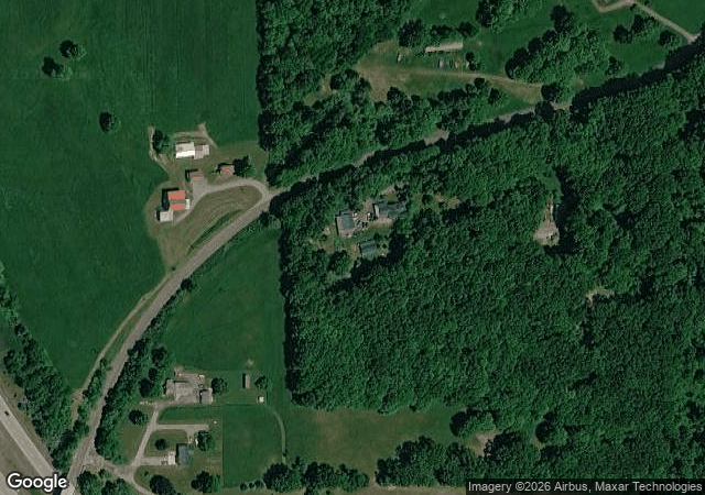 Aerial view of Cheeseman Farm Pumpkin Festival in Portersville, PA