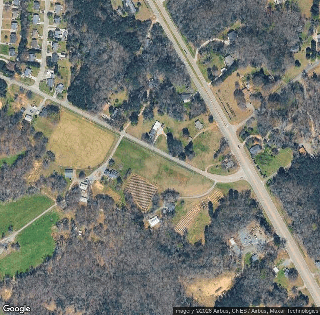 Aerial view of Cherry Place Farm in Rock Hill, SC