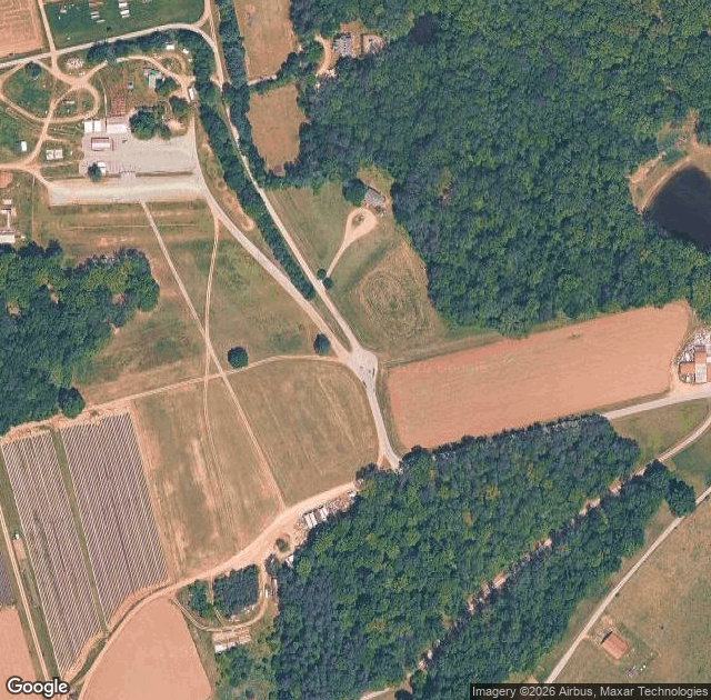 Aerial view of Chesterfield Berry Farm in Moseley, VA