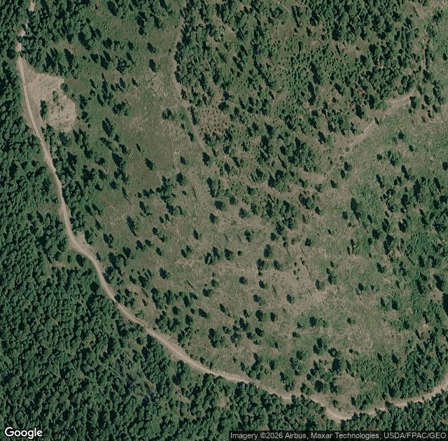 Aerial view of Colville Corn Maze & Pumpkin Patch in Colville, WA