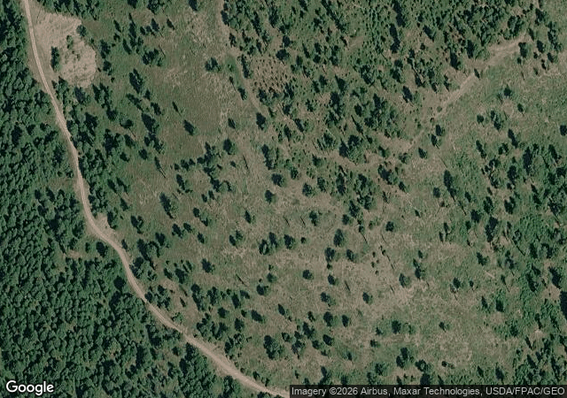 Aerial view of Colville Corn Maze & Pumpkin Patch in Colville, WA