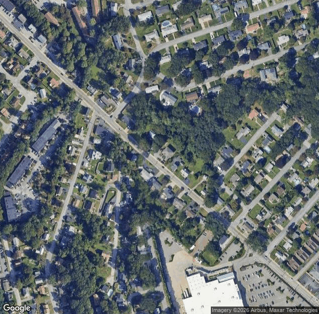 Aerial view of The MAiZE (Confreda's Greenhouses) in Hope, RI