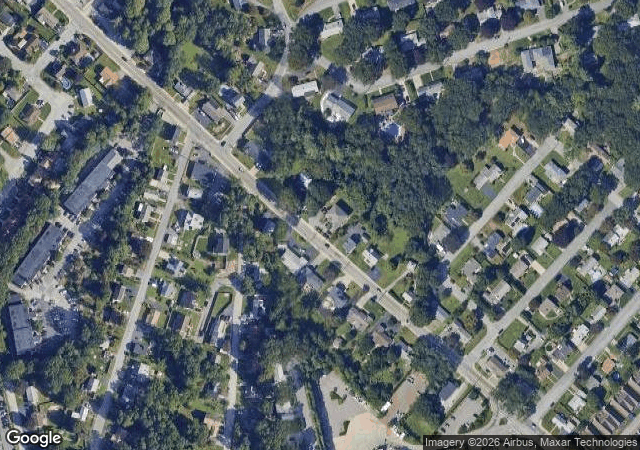 Aerial view of The MAiZE (Confreda's Greenhouses) in Hope, RI