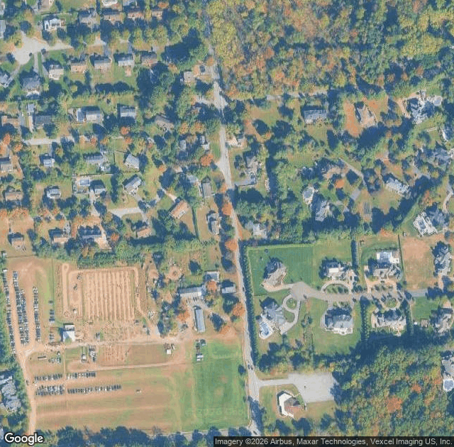 Aerial view of Conklin Farm U-Pick in Montville, NJ