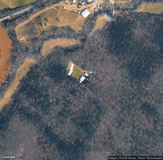 Aerial view of Copper Creek Farm Corn Maze & Pumpkin Patch in Calhoun, GA