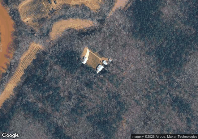 Aerial view of Copper Creek Farm Corn Maze & Pumpkin Patch in Calhoun, GA