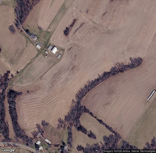 Aerial view of Cornfusion at Showvaker's Quality Evergreens in Manchester, MD