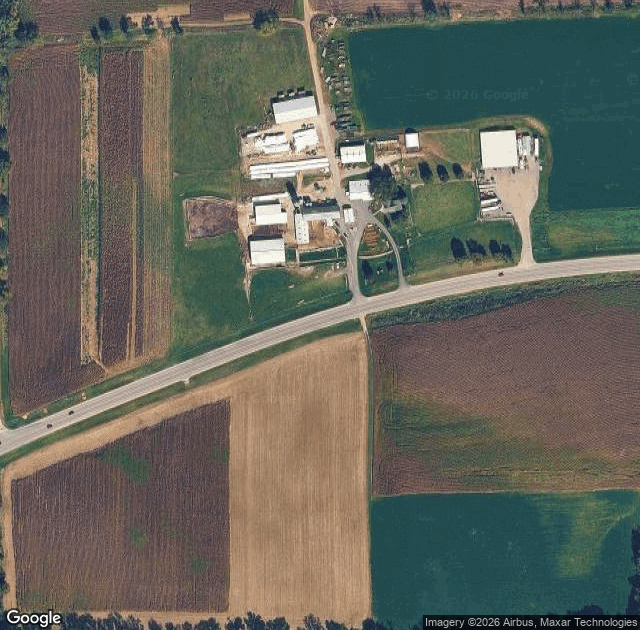 Aerial view of Cozy Nook Farm in Waukesha, WI