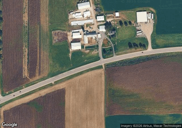 Aerial view of Cozy Nook Farm in Waukesha, WI