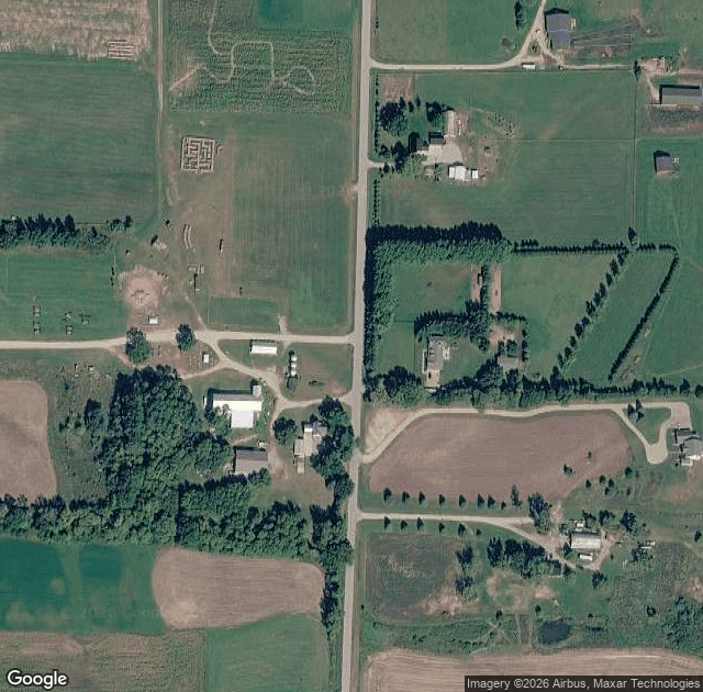 Aerial view of Cuff Farms in Hortonville, WI