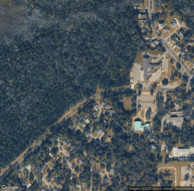 Aerial view of Diamondhead United Methodist Pumpkin Patch in Diamondhead, MS