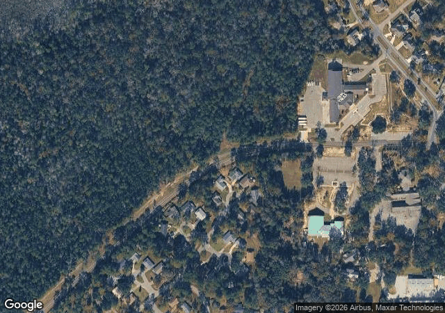 Aerial view of Diamondhead United Methodist Pumpkin Patch in Diamondhead, MS