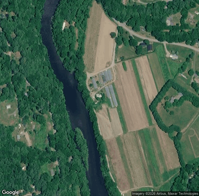 Aerial view of Dutton Berry Farm in Brookline, VT