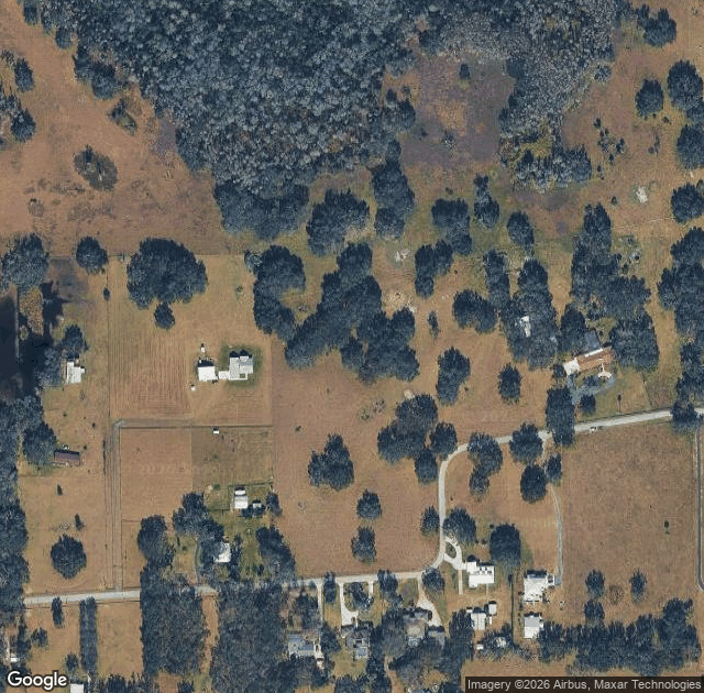 Aerial view of Fox Squirrel Corn Maze & Pumpkin Patch in Plant City, FL
