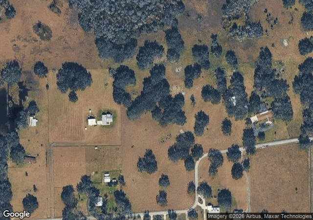 Aerial view of Fox Squirrel Corn Maze & Pumpkin Patch in Plant City, FL