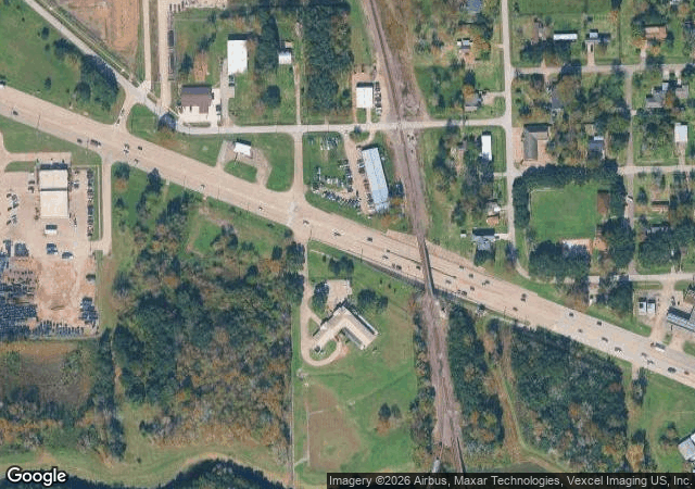 Aerial view of Froberg's Farm in Alvin, TX