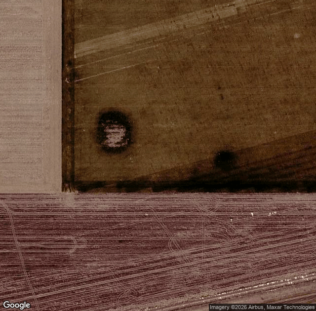 Aerial view of Grass Roots Farms Pumpkin Patch in Blakeman, KS