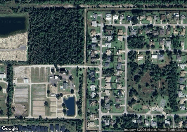 Aerial view of Harris Establishment Farms in Palm Bay, FL