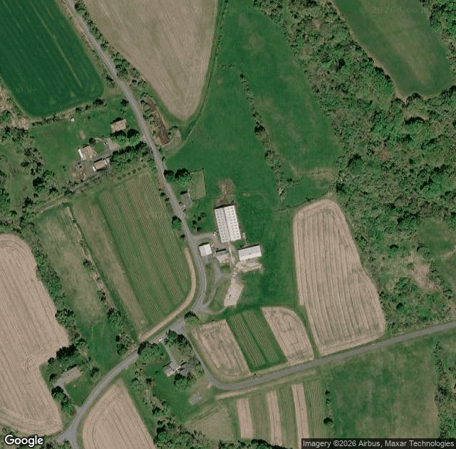 Aerial view of Harris Hill Farm in New Milford, CT
