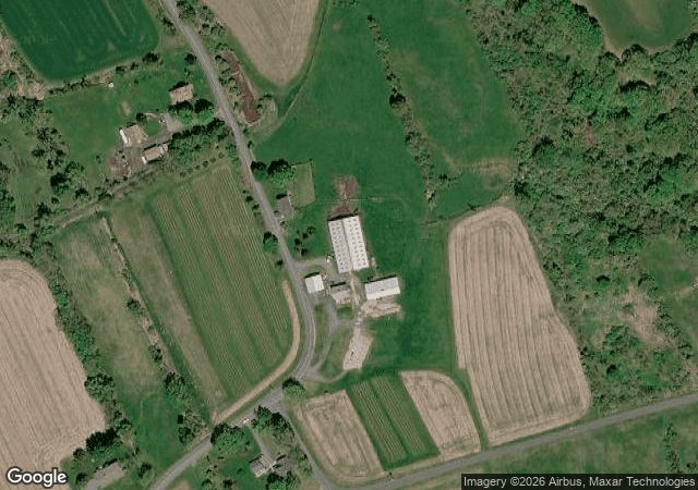 Aerial view of Harris Hill Farm in New Milford, CT
