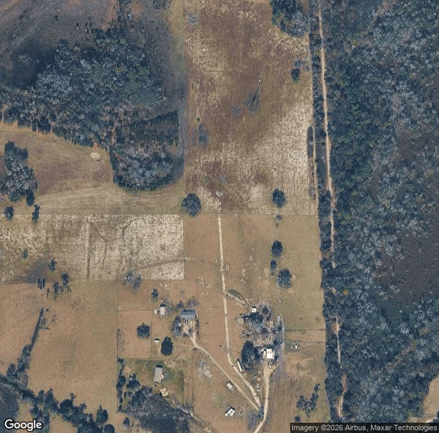 Aerial view of Harvest Holler Corn Maze and Pumpkin Patch in Polk City, FL