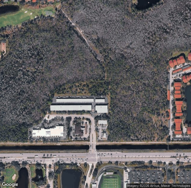 Aerial view of Heavenly Evergreens Pumpkin Patch in Naples, FL
