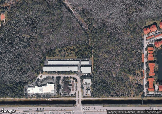 Aerial view of Heavenly Evergreens Pumpkin Patch in Naples, FL