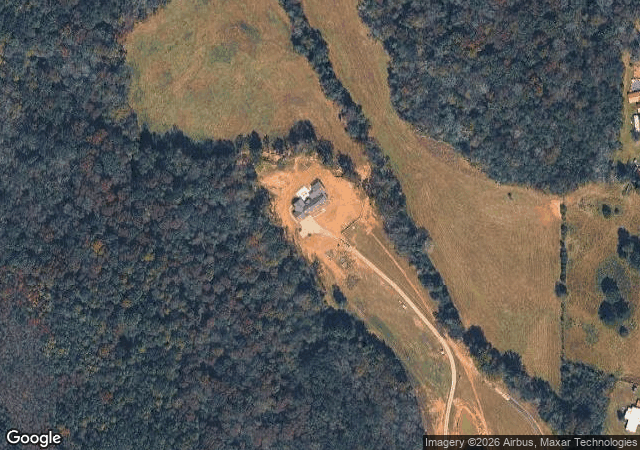 Aerial view of Hidden Rivers Farm in Hartselle, AL