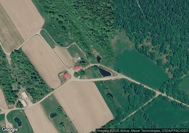 Aerial view of Homewood Farm in Blue Hill, ME