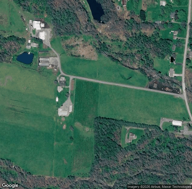 Aerial view of Irons Mill Farmstead in New Wilmington, PA