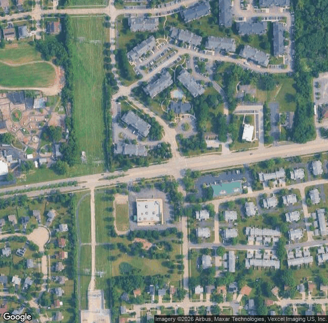 Aerial view of Johansen Farms Children's Zoo & Pumpkin Patch in Bolingbrook, IL