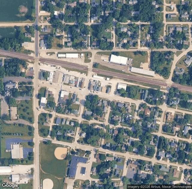 Aerial view of Kuipers Family Farm in Maple Park, IL