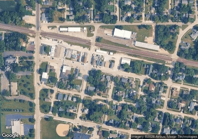 Aerial view of Kuipers Family Farm in Maple Park, IL
