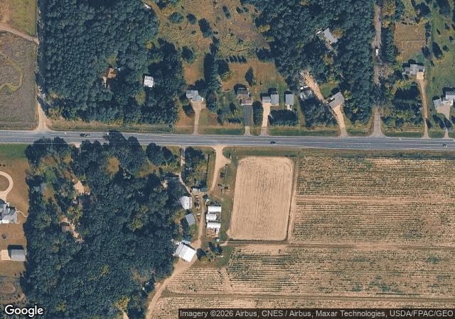 Aerial view of Lendt's Pumpkin Patch in Wyoming, MN