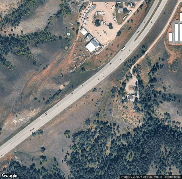 Aerial view of Lil' Harvester's Pumpkin Patch in Rapid City, SD